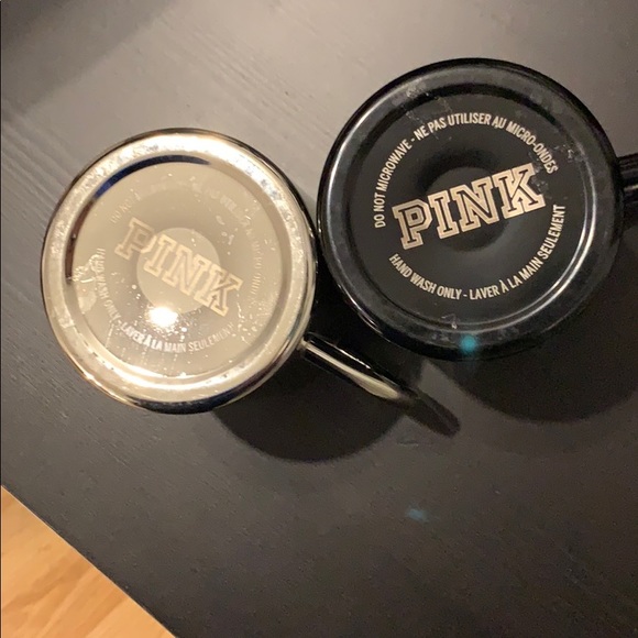 2 Bundle Pink Silver and Black Mugs - Picture 3 of 3